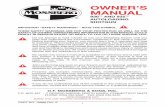 OWNER’S MANUAL - O.F. Mossberg & · PDF file Be certain this owner’s manual is available for reference and is kept with this ﬁrearm if transferred to another party. If this manual