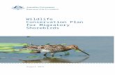 Wildlife Conservation Plan for Migratory Shorebirds€¦ · Web viewThe Wildlife Conservation Plan for Migratory Shorebirds will remain in place until such time that the shorebird