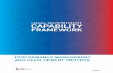 PERFORMANCE MANAGEMENT AND DEVELOPMENT PROCESS · 2017-12-22 · Page | 2 CAPABILITY FRAMEWORK – PERFORMANCE MANAGEMENT AND DEVELOPMENT PROCESS Part 1 Introduction This guide was