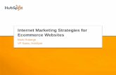 Internet Marketing Strategies for Ecommerce Websites · PDF file Internet Marketing Strategies for Ecommerce Websites Mark Roberge VP Sales, HubSpot. ... •Gift certificate or coupon
