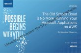 The Old School Cloud - EventKaddy CMS...“The Cloud” is Cool of large enterprises run VMs in the public cloud (IDC) 60% of organizations have a hybrid cloud strategy today (IDC