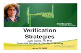 Verification Webinar June 25 2015 - University of Alberta · conceptual/theoretical understanding. ... (2013). Bridging Conceptions of Quality in Moments of Qualitative Research.International