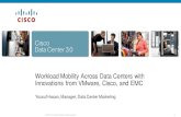 Workload Mobility Across Data Centers with Innovations ... · Application Mobility for Business Continuance. Application mobility: Transfer application workloads/virtual machines