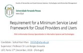 Requirement for a Minimum Service Level Framework for ... · Requirement for a Minimum Service Level Framework for Cloud Providers and Users ... computing market 2 4.5x >6x Cloudspend