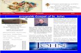 prograM: Gospel of St. John · VOLUME TWO SUMMER 2015 THE CATHOLIC HISTORICAL SOCIETY Diocese of Amarillo prograM: Gospel of St. John Catholic Historical Society Officers/Board Members