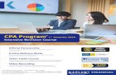 CPAA Brochure Sem1 2020 - Kaplan · Video recording is provided for all CPAA courses for students to recap the lectures at E-tech Center without additional charges. CPA Program 1