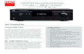 T 758 V3 A/V Surround Sound Receiver - NAD ElectronicsT 758 V3 A/V Surround Sound Receiver Our T 758 V3 is a performance update to our award-winning T 758 A/V ... upgrade the T 758