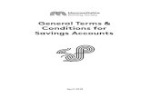 General Terms & Conditions for Savings Accounts...General Terms & Conditions for Savings Accounts These terms and conditions (referred to as the ‘General Terms and Conditions’)