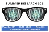 SUMMER RESEARCH 101 - Pacific Lutheran University · 2019-11-05 · • 17 participating DOE National Labs • Professional skills and social activities • Housing is sometimes included