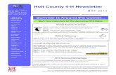 Holt County 4 H Newsletter - Nebraska Extension May 2015 Holt County 4... · Holt County 4-H Newsletter Mark Your Calendars for the Upcoming 2015 Dates: ... All exhibitors in beef,