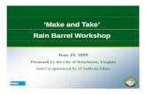 Rain barrel Workshop Presentation-ss - Winchester · For powerpoint slide materials/information: • Clean Virginia Waterways (National Leader in Research andEd ti R i B l )d Education