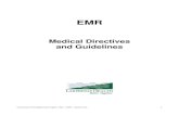Medical Directives and Guidelines - DURHAMbiz Marketing · These medical directives and guidelines are not intended to be “all encompassing” of the complex medical and trauma