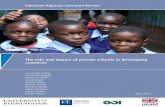 Education Rigorous Literature Reviewcme-espana.org/media/publicaciones/3/role of private...The role and impact of private schools in developing countries: a rigorous review of the