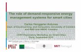 The role of demand-responsive energy management systems ...dimacs.rutgers.edu/Workshops/SmartCities/slides/... · The Energy Box • Energy management system (hardware + algorithms)