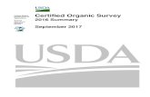 United States Certified Organic Survey Department …...2017/09/20  · Certified Organic Survey and the 2015 Certified Organic Survey for the United States and each state. Table C