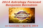 2014 Astrology Forecast Benjamin Bernstein · 4/9/2014  · Benjamin Bernstein AstroShaman.com Has worked with over 5000 clients Host of This Week in Astrology, iTunes' #1 astrology