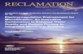 Electrocoagulation Pretreatment for Microfiltration: An ... · project officers. We are also grateful to several graduate research assistants including Appala Raju Badireddy, Ramesh