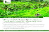 Responsible Land Governance - Front Page · CIFOR’s Global Comparative Study on tenure reform implementation and from related initiatives by CAPRi, FAO and the International Land