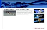 Monopropellant Thrusters - Moog Inc.€¦ · Monopropellant Thrusters Subject: Moog offers a wide range of monopropellant thrusters suited for spacecraft and flight vehicle attitude