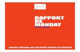 rapport de mandat - La Gazette des CommunesIl couvre le premier mandat 2012-2014 du CNAPS. Il dresse un panorama des missions et ... des arts et métiers, ... législative du livre