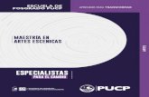 ESPECIALISTAS - files.pucp.education · y contemporáneas, de las artes escénicas desde diversos paradigmas y perspectivas de análisis. - Plantea, diseña y desarrolla proyectos