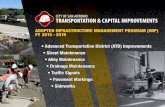ADOPTED INFRASTRUCTURE MANAGEMENT …Infrastructure Management Program (IMP): FY 2015 - FY 2019 District Fiscal Year Street From Street To Street Application Type 1 2015 Albert St