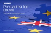 Preparing for Brexit - assets.kpmg · Preparing for Brexit | 3 VAT and Customs Brexit Issue(s) Action required “Impact on supply chain” A No Deal Brexit will impact on supply