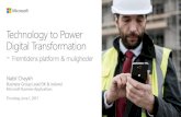 Technology to Power Digital Transformation · Technology to Power Digital Transformation-Fremtidensplatform & muligheder ... Retail Finance + Operations Project Service Automation