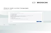 Alarm task script language 7 - resources-boschsecurity-cdn ...€¦ · Alarm task script language 3 Table of contents | en Bosch Security Systems B.V. Script language 2020-01 | V7.60