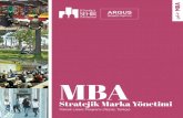 MBA - Sehir · MBA Stratejik Marka Yönetimi, marka yönetimi konusunda stratejik bakış açısına ihtiyaç duyan orta ve üst düzey yönetici adayları için ideal bir programdır.