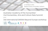 Australian Academy of the Humanities 2nd Humanities, Arts ... · PDF file Australian Academy of the Humanities’ 2nd Humanities, Arts and Culture Data Summit and 3rd international