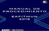 Manual de ProcedimientoEAFITMUN 2019 - Universidad EAFIT · 2019-08-12 · Federación Internacional de Fútbol Asociado (FIFA) ... Apoyar el proceso de preparación de los delegados;