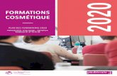 FORMATIONS COSMÉTIQUEformations-cosmeto.fr/images/PLAN_FORMATION-COSMETO-2020.pdf · Le catalogue des Formations 2020 est constitué de 25 formations professionnelles, dispensées