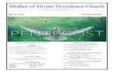 Mother of Divine Providence Church€¦ · Rachel Quillen -Director rquillen@mdpparish.com Mrs. Maggie McCabe -Secretary Phone: 610-337-2173. MASSES ... clear” to resume normal