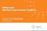 HERproject Nutrition Improvement Programnjppp.jp/wp/wp-content/uploads/HERproject-in-BangladeshBSR.pdf · • LVMH • Maersk Group • ... Monitoring & Evaluation. 17 The in-depth