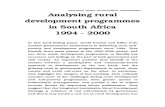 ANALYSING RURAL DEVELOPMENT PROGRAMMES Analysing ccs.ukzn.ac.za/files/analysingrural_  · PDF file development programmes (especially rural programmes) was to spread the net widely
