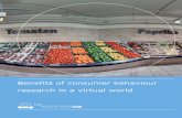 Benefits of consumer behaviour research in a virtual world · 2 | White paper Virtual reality onderzoek (Virtual reality research) | Wageningen UR A respondent walks through the virtual