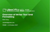 Overview of Writer Text Grid Formatting - LibreOffice · •lines: enables a line layout, this is, the page is divided in a fixed number of lines. The exact number of lines depends