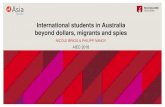 International students in Australia Beyond dollars ... AIEC 2018... · PDF file RenRen Reddit Pinterest Flickr Blogspot Yelp TripAdvisor WeChat Tinder Tumblr LinkedIn Twitter WhatsApp