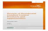 Review of Residential Comfort Control Products and ... · In the United States, they contribute approximately 40% to the total energy consumption (EIA 2015). According to the Residential