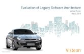 Evaluation of Legacy Software Architecture · • Single cockpit computer drives all displays and functions • Integration of instrument cluster and infotainment as basic functions