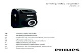 ADR610 - Philips1. Connect the Mini USB interface of the car charger to the Mini USB port of the device. 2. Plug the car charger to the cigarette lighter socket of your vehicle. Automatic