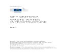 GPP CRITERIA WASTE WATER INFRASTRUCTURE · GPP CRITERIA WASTE WATER INFRASTRUCTURE Draft Report for the European Commission DG Regional and Urban Policy by COWI A/S Owner, Editor: