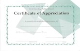 North Carolina Public Schools Certificate of Appreciation ......Certificate of Appreciation is awarded this certificate of appreciation for given this Teacher Principal day of Administrative