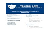 Office of Professional Development Newsletter · Toledo Bar Association Pro Bono Clinics The Toledo Bar Association has many pro bono clinics coming up in the near future. You can