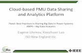 Cloud-based PMU Data Sharing and Analytics Platformhamed/(2) Luo... · • Cloud computing is a paradigm shift – Servers, storage, database, networking, software, analytics, etc.