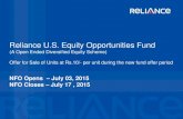 Reliance U.S. Equity Opportunities Fund€¦ · Morningstar Investment Adviser India Private Limited (MIA), a group company of Morningstar, Inc. Morningstar employs their proprietary