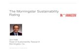 The Morningstar Sustainability Rating · 2016-06-21 · The Morningstar Sustainability Rating: Giving investors the tools they need to make sound financial decisions . 3 0% 10% 20%
