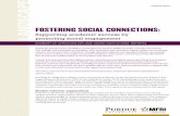 FOSTERING SOCIAL CONNECTIONS - The Military Family ...€¦ · FOSTERING SOCIAL CONNECTIONS: Sorting aadei sess rooting soia engageent Regional campus of a statewide, two-year community
