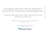 Leveraging EHRs and HIEs for Hepatitis C Surveillance ... · An interactive participant map of all Mass HIway Participants is updated monthly, and is available on the Mass HIway website.